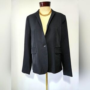 RAG & BONE Lightweight Wool Classic Black One Button Blazer. Size 10
